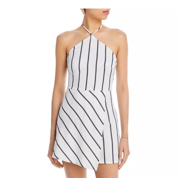 Aqua Dresses & Skirts - Aqua Bloomingdale's Womens Halter Top Striped Romper size medium size worn once